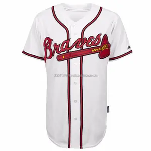 Baseball team wear custom embroidery baseball jerseys men classic full button short sleeve shirts