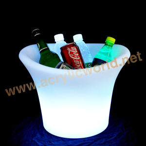 Cubos de hielo y pinzas led, enfriadores y soportes tipo posavasos de plástico, Mostrador de exhibición de vino - Product Image 3