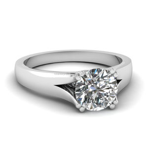 แหวนมอสซาไนต์ทรงกลมขนาด 8.50 มม. สำหรับงานหมั้น แหวนเงินแท้ 925 สำหรับเป็นของขวัญ - Product Image 4