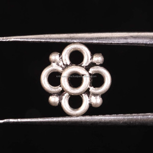 8.50x3MM taille Floral Design entretoise perle en argent en vrac élégant Unique 925 solide en argent Sterling en gros forme de fleur perles en vrac - Product Image 1
