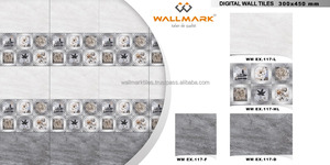 400x400mm Carreaux de sol muraux en céramique émaillée 3D Unité de surface acide Famille Couleur Métallique Look pour usage intérieur Vente - Product Image 6