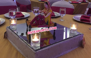 Estatua Decorativa para Mesa del Centro Cultural Punjabi, Artesanía Punjabi, Pareja Punjabi Celebrando el Jaggo con Dhol, EE. UU. - Product Image 5