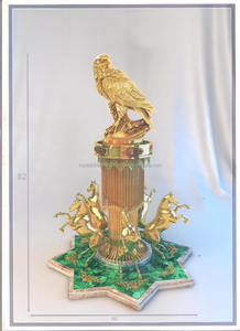 Horloge de bureau en malachite pour l'intérieur de la maison, horloge de bureau, article de luxe pour la décoration intérieure - Product Image 2