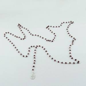 ด้านคุณภาพโกเมน925สร้อยคอเงินสเตอร์ลิงเครื่องประดับเงินสดเครื่องประดับเงินที่ไม่ซ้ำกัน - Product Image 4