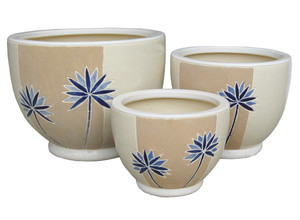 Maceta de Cerámica Vintage con Diseño de Tulipán, Acabado Esmaltado, Estilo Rústico, para Interiores y Exteriores, Forma Circular, Duradera, Decorativa, con Drenaje - Product Image 5