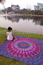 Tapiz Mandala con Diseño de Pavo Real Rosa, Estilo Bohemio Hippie, Impreso, para Cama Queen, Manta de Playa, Decoración de Pared, Picnic, Aubusson - Product Image 5