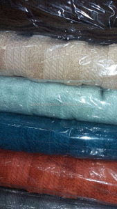 Inde 3 lignes bordures serviettes en coton de haute qualité - Product Image 3