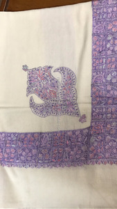 Écharpe traditionnelle chinoise, mousseline, Oman, Qatari, en laine, modèle 100%, broderies à la main - Product Image 5