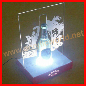 Présentoir de bouteilles en acrylique LED personnalisé, écologique, pour boissons et vins, avec design sur mesure et utilisation publicitaire - Product Image 2