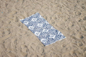Kilim-Manta de playa con estampado turco, tela Jacquard tejida de color negro, venta al por mayor, de Turquía - Product Image 3