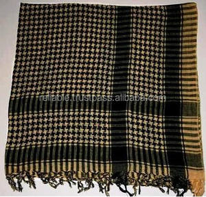 Écharpe tactique traditionnelle d'été 100% coton pour hommes, taille et couleur personnalisables, style arabe, design carré pour temps chaud - Product Image 5