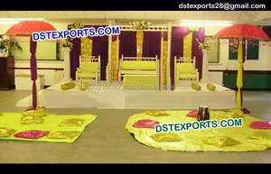 Parapluie doré pour centre de Table, stand de mariage, décoration, ombrelle, pièces centrales, dernière collection 2020 - Product Image 5