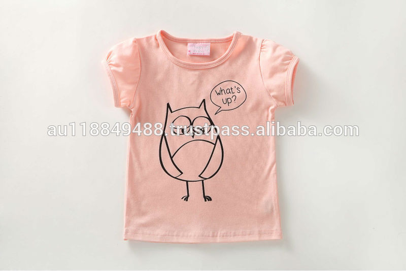 Производитель происхождения с коротким рукавом девушки розовый ' что планом майка оптовая продажа дешевые