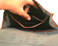Bolso bandolera de cuero genuino 100%, bolso de hombro unisex, hecho a mano con estilo, color marrón oscuro, archivos de oficina y colegio