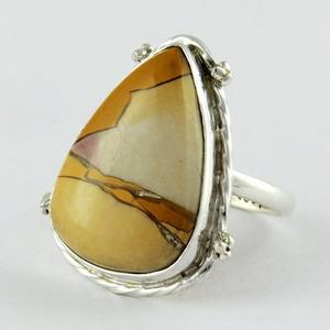 Anillo de plata de primera ley con forma de pera para mujer, sortija, plata esterlina 925, plata esterlina 925, Estilo clásico - Product Image 3