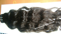 Cabello Humano Remy Indio 100% Virgen para Tejer, Ondulado Natural, Sin Caída, Doble Trama a Máquina, Listo para Permanente, Apto para Todos los Colores