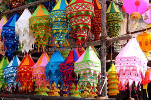 Sombrillas de Tela CHIRAGINC LS-01 al por Mayor, Estampados Surtidos, para Bodas, Decoración de Eventos Navideños, Bodas y Otros - Product Image 2