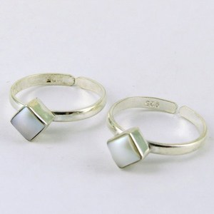 Lovely Sea Shell 925 Sterling <b>Silver</b> Indian <b>Toe</b> <b>Rings</b> Stone <b>Silver</b> Jewelry, Unique <b>Silver</b> Jewelry - Product Image 3