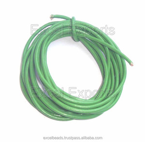 Vente en gros de cordons écologiques faits à la main en cuir véritable finition enduite de gris diamètre 2mm/2.5mm/3mm pour la fabrication de bijoux sacs - Product Image 2