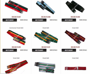 Insignias Bordadas Personalizadas, Cinturones de Tela, Accesorios de Cuero para Uniformes de Fábrica, Ceremoniales y Equipo de Defensa Personal - Product Image 3