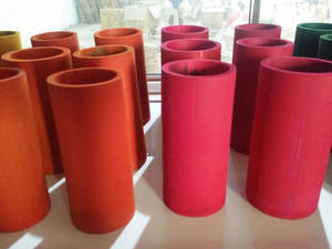 Tubos de Bambú Pintados con Diseño de Cruz, Tamaño y Color Personalizables para Decoración del Hogar - Product Image 4