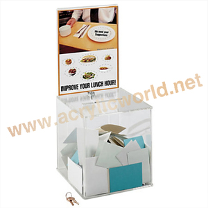 กล่องทิชชู่กล่องอะคริลิคใส่บัตรลงคะแนนกล่องบริจาค - Product Image 2