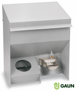 Mangeoire et abreuvoir combiné galvanisé, 2 pièces - Product Image 1