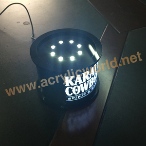 Support de bouteilles de vin en acrylique personnalisé pour bar et hôtel, présentoir avec éclairage LED, couleur Pantone pour la conception - Product Image 6