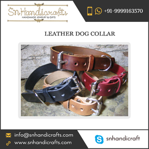 Leather Dog <b>Collar</b> Leather Greyhound <b>Collars</b> Plain Leather Dog <b>Collars</b> - Product Image 1
