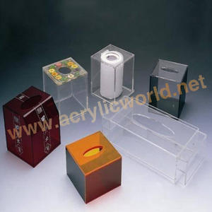 Caja de pañuelos de acrílico transparente personalizada de fábrica/caja de pañuelos de acrílico de color de alta calidad/servilletero - Product Image 5