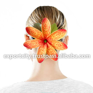 Tiare Tahitian gigante espuma flor cabelo <span class=keywords><strong>clip</strong></span> tatuagem estilo cabelo acessórios