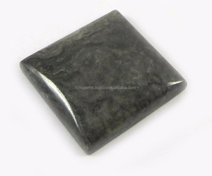 4.83 gms Natural Black Coral Cabochon Square 21mm, gemstone For jewelry IG0515 - Product Image 1