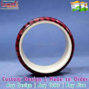 Pulsera de resina con estampado Digital de puntos, joyería laminada, acrílica - Product Image 4