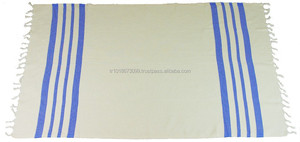 Couverture turque avec nœuds, serviette surdimensionnée pestemal hammam Collection arc-en-ciel 100% coton fait turc - Product Image 3