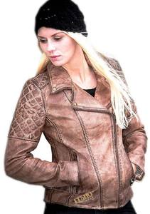 Veste en cuir de motard asymétrique à fermeture éclair très demandée, logo frontal, style tendance, vêtements pour hommes et femmes, approvisionnement OEM - Product Image 6
