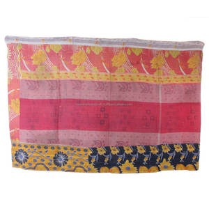 ผ้านวมคอตตอนสไตล์อินเดียวินเทจผ้าแคนธา GD070ผ้านวมใส่กลับด้านได้แบบอินเดีย - Product Image 2