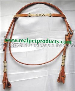 Bridon en cuir pour cheval de style western - Personnalisable - Product Image 3