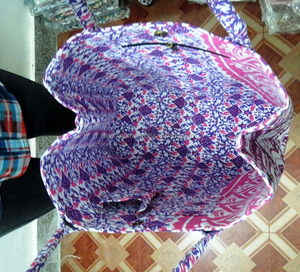 Sac fourre-tout en coton à imprimé mandala Boho Hippie avec doublure en cuir Sac à main indien et sac à main pour filles Sac à main à motif logo - Product Image 3