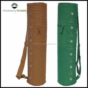 Bolsa de yoga con borde de Sari superventas, proveedor indio de lona para esterilla de yoga, la mejor opción para entusiastas del fitness - Product Image 3