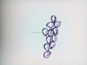 Amatista sintética Pera Cristal Piedra suelta Grado AAA Tratamiento térmico 5x7mm - Product Image 3