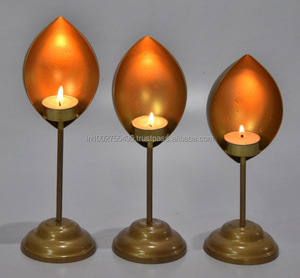 Porte-bougie chauffe-plat en métal moderne fait main IHA – Éclairage d'ambiance élégant pour la décoration intérieure - Product Image 2