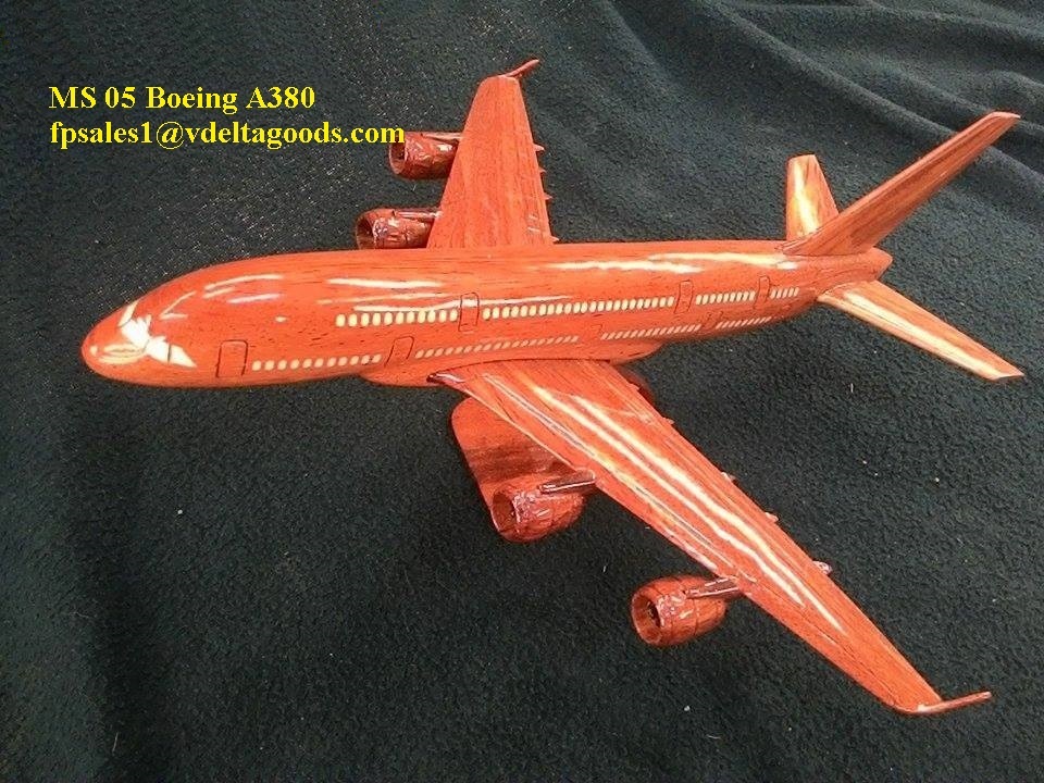 木製模型飛行機・赤色の手作り工芸品・30cmの装飾用ギフト