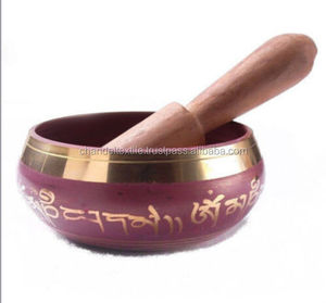 Juego de cuencos tibetanos plateados para meditación de Yoga, Meditación Budista curativa de Chakra del corazón, curación espiritual de latón ingenioso - Product Image 5