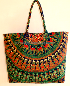 Nouveauté sac hobo indien vintage en coton fait main Mandala sac fourre-tout pour filles bagage portable à main produit vendu en gros - Product Image 2