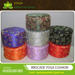 2025 Latest Design High Quality <b>Buckwheat</b> Filled Zafu Meditation Cushion OEM Private Label India Yogawheels - Product Image 3