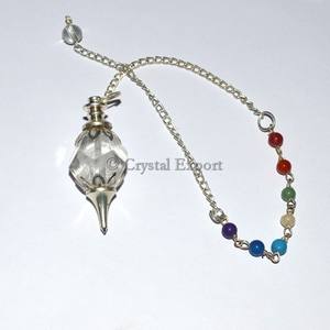 <b>Feng</b> <b>Shui</b> Dodecahedron <b>Crystal</b> Chakra Pendulum Carved Agate Gemstone with Engraved Love Style - Product Image 1