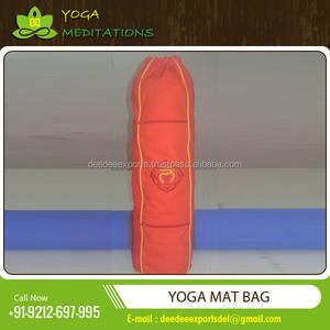 Impresionante bolsa de Yoga de algodón azul de alta calidad bordado de Chakra Etiqueta Privada de gama alta ISO14001 certificado India tendencia personalizada - Product Image 4