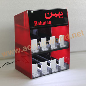 Soporte de exhibición para cigarrillos, estante acrílico iluminado con luz LED para publicidad de tabaco - Product Image 4