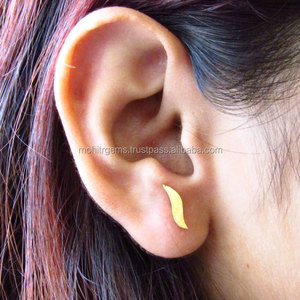 Everyday Minimalistic 925 Gold Sterling <b>Silver</b> <b>Stud</b> Earrings for Women Delicate 925 <b>Silver</b> <b>Studs</b> for Wedding Anniversary Gift - Product Image 2