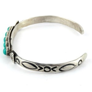 Genuine Turquoise Sterling <b>Silver</b> Bohemian Christian <b>Charm</b> <b>Bracelets</b>-Unisex Jewelry with Third Party Appraisal - Product Image 4